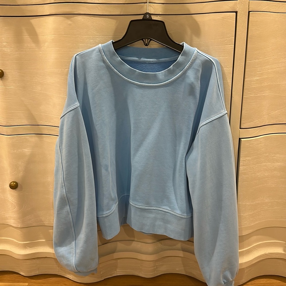 Lululemon - soft jersey sweatshirt- size 4